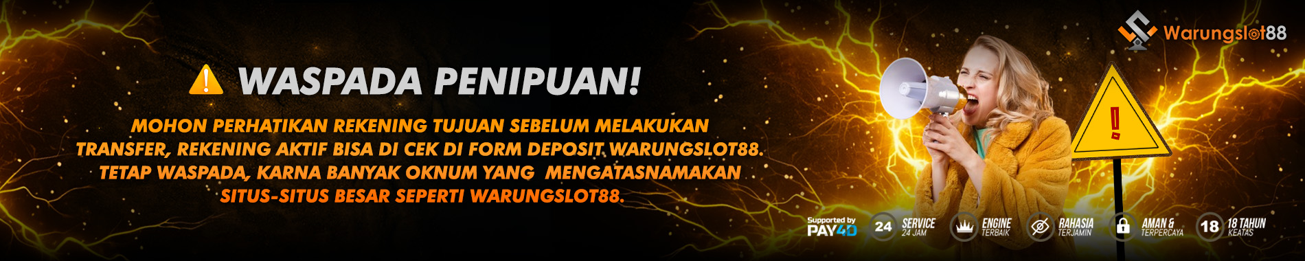 WASPADA PENIPUAN WARUNGSLOT88